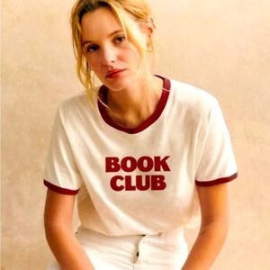 HUGE ISO: Sezane women’s book club shirt